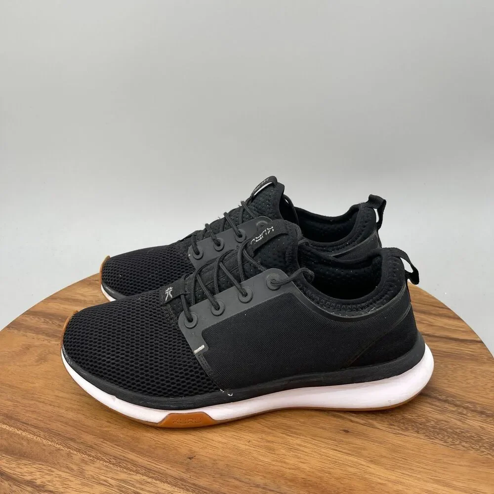 KURU Atom Cloud Shoes Womens Size 10 Black Athletic Running Comfort Gym Sneakers